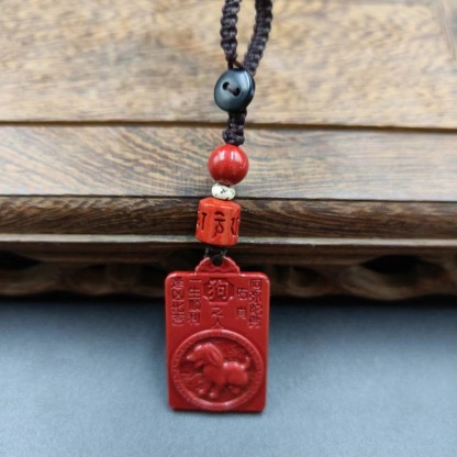 Vermilion Buddha Zodiac Keychain