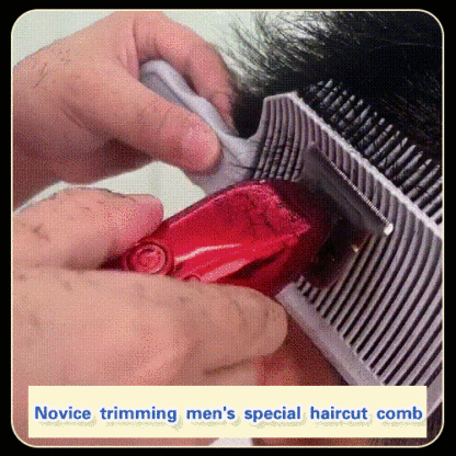 Men's short hair styling haircut comb