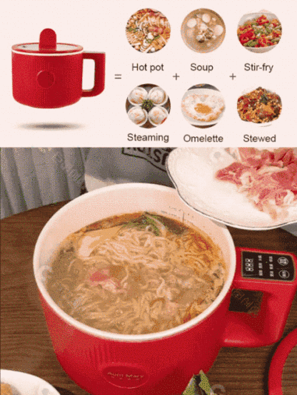 Handle temperature control integrated multi-function mini electric cooker