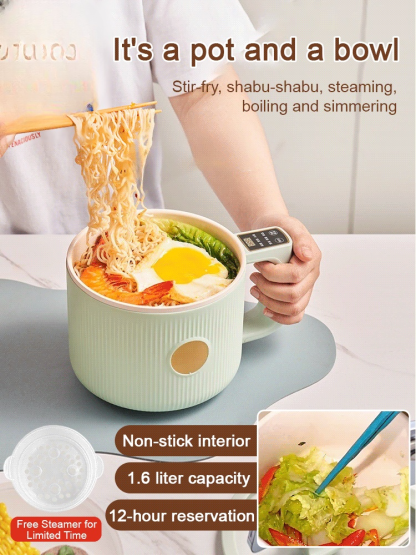 Handle temperature control integrated multi-function mini electric cooker
