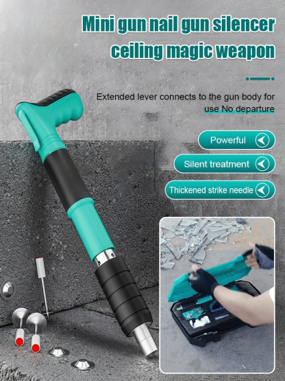 Mini gun nail gun silencing ceiling artifacts