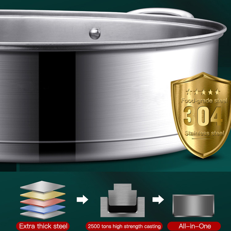 Multifunction Stainless Steel Steamed Fish Pot