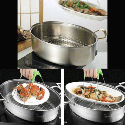 Multifunction Stainless Steel Steamed Fish Pot