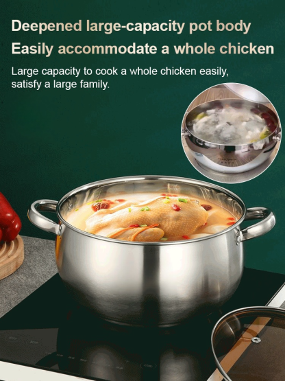304 stainless steel thickened apple pot
