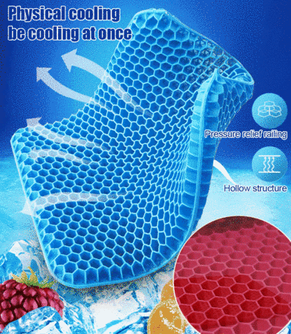 Cool Breathable Honeycomb Cold Gel Seat