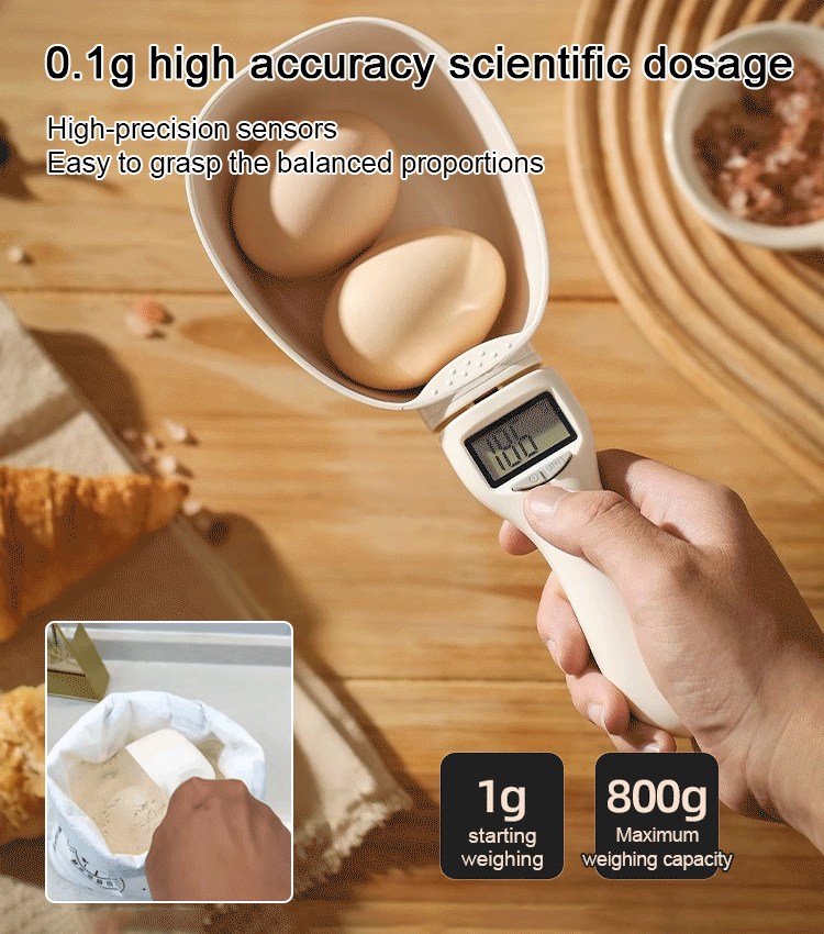 800g big head model household electronic scale spoon