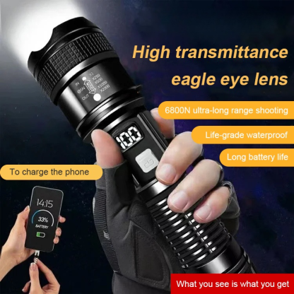 New Outdoor Patrol Spotlight Long Shot Strong Flashlight