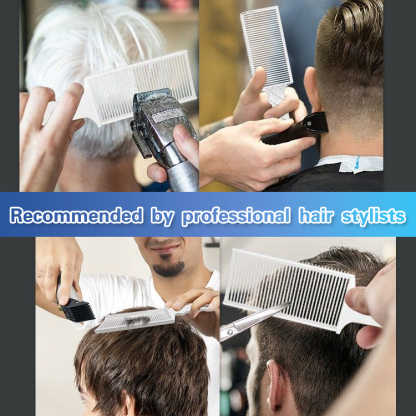 Men's short hair styling haircut comb