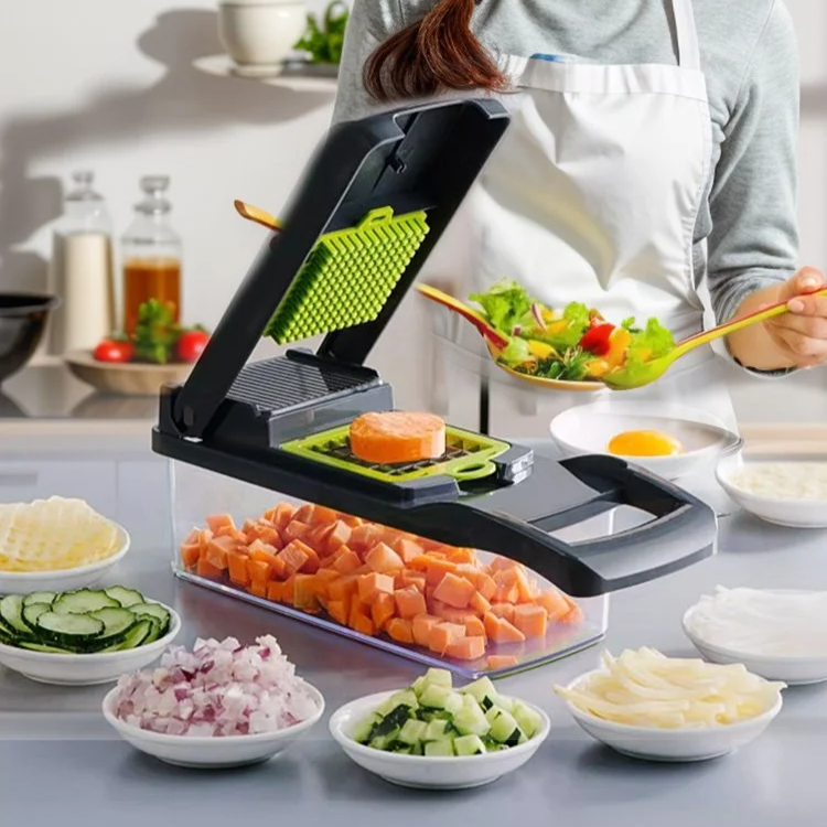 قطاعة خضروات متعددة الوظائف[طقم مكون من 16 قطعة]