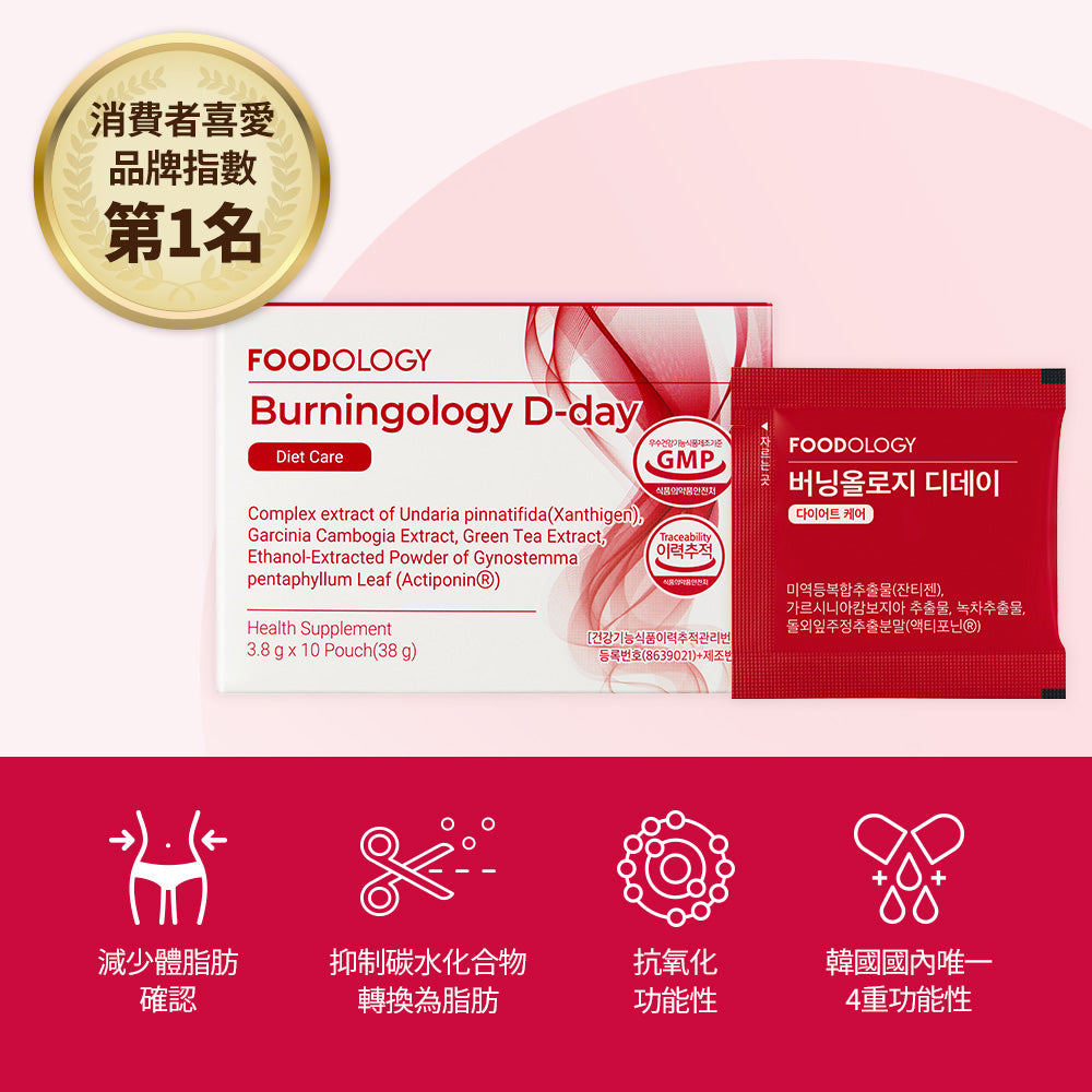 Burningology D-Day (For 10day)兒茶素/藤黃果/絞股藍/石榴海帶復合物