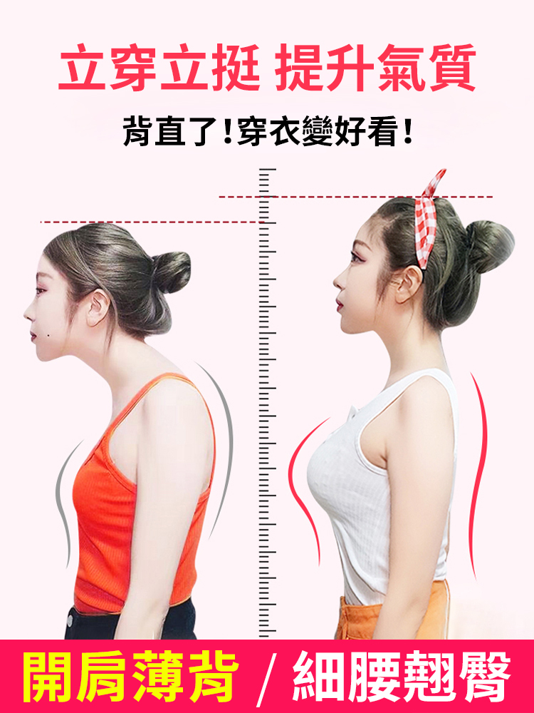 【明星體態秘密】全新駝背矯正帶