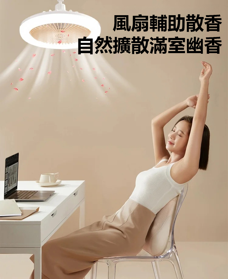 照明風扇二合一兩用節能燈