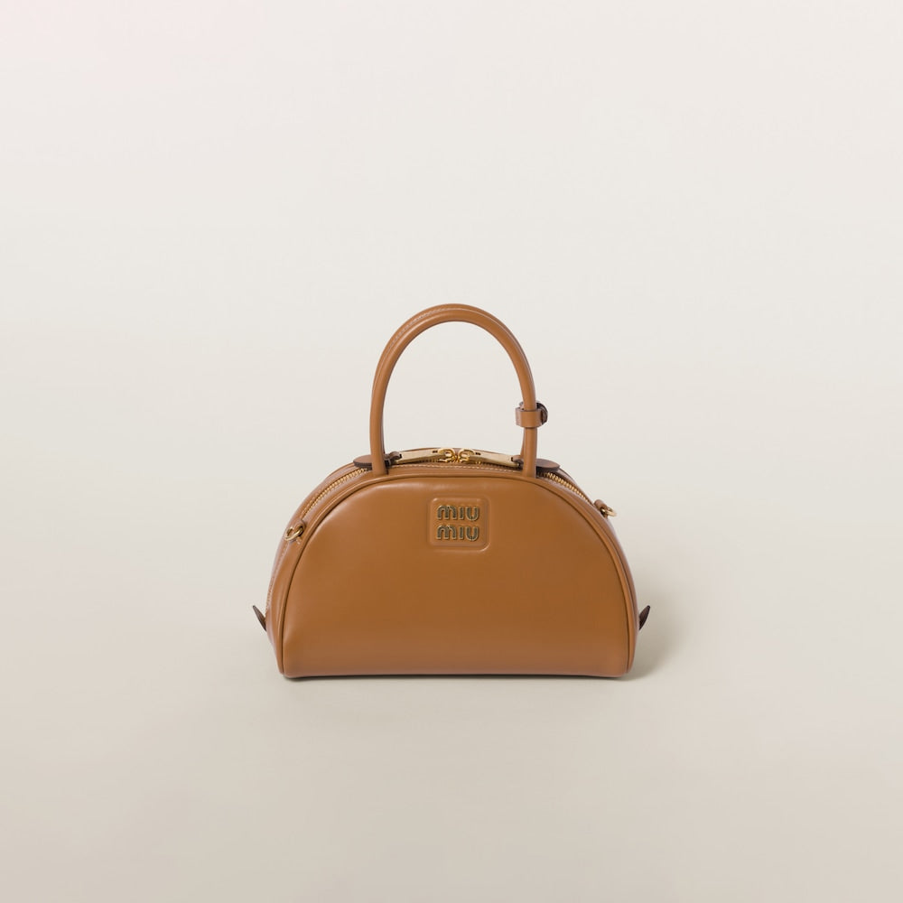 レザー トップハンドルバッグ-MIU MIU®Official site|【ミュウ