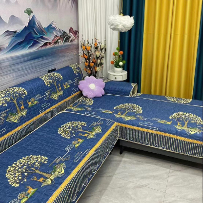 四季通用萊卡棉防滑沙發墊