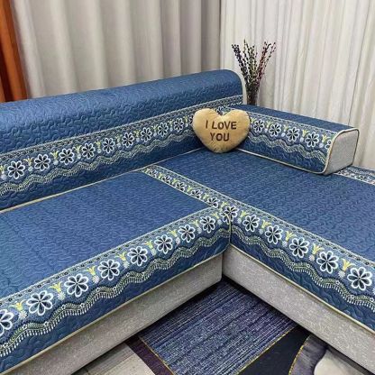 四季通用萊卡棉防滑沙發墊