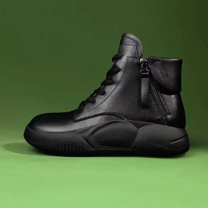 厚底高幫軟底老爹鞋