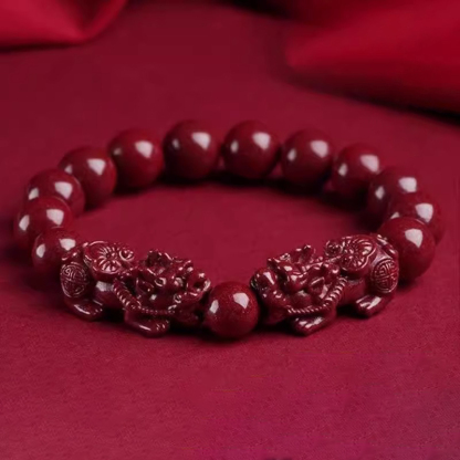  สร้อยข้อมือปี่เซียะซินนาบาร์นำโชค