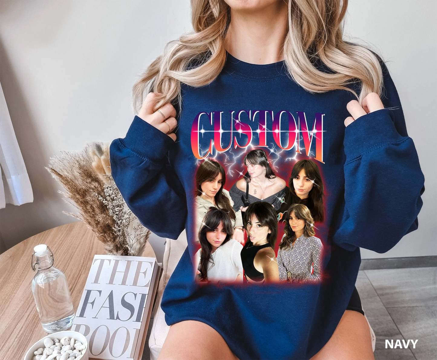 レトロフォトカスタムカップル半袖Tシャツ-WLC002-welikecustom-MJ