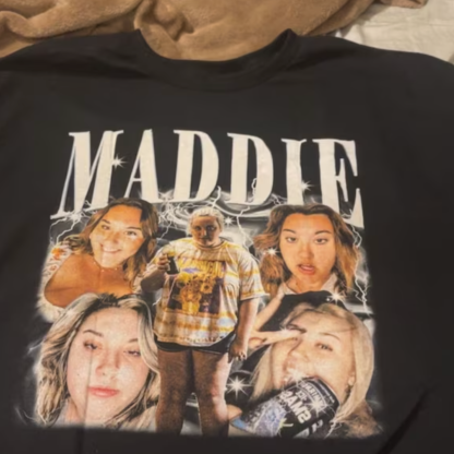 【ホットスタイル】レトロフォトカスタムカップル半袖 T シャツ-welikecustom-MJ