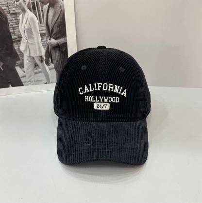 カスタム帽子コーデュロイ手作り野球帽男性と女性-welikecustom-MJ