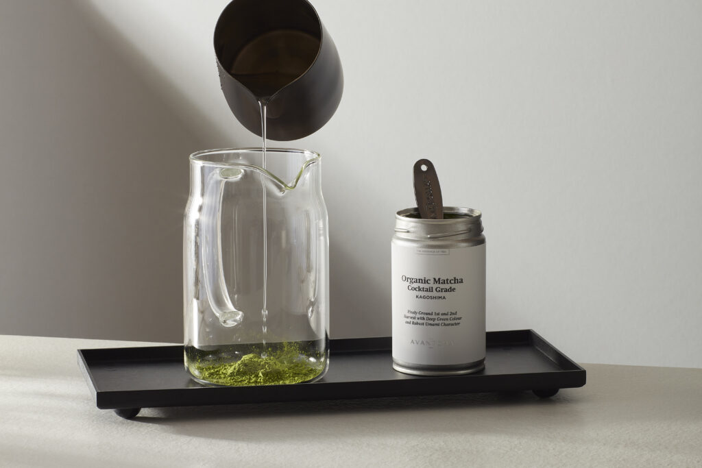 AVANTCHA Matcha Ceremonial Grade Kagoshima Natural Farming 80g in Iced Matcha Latte