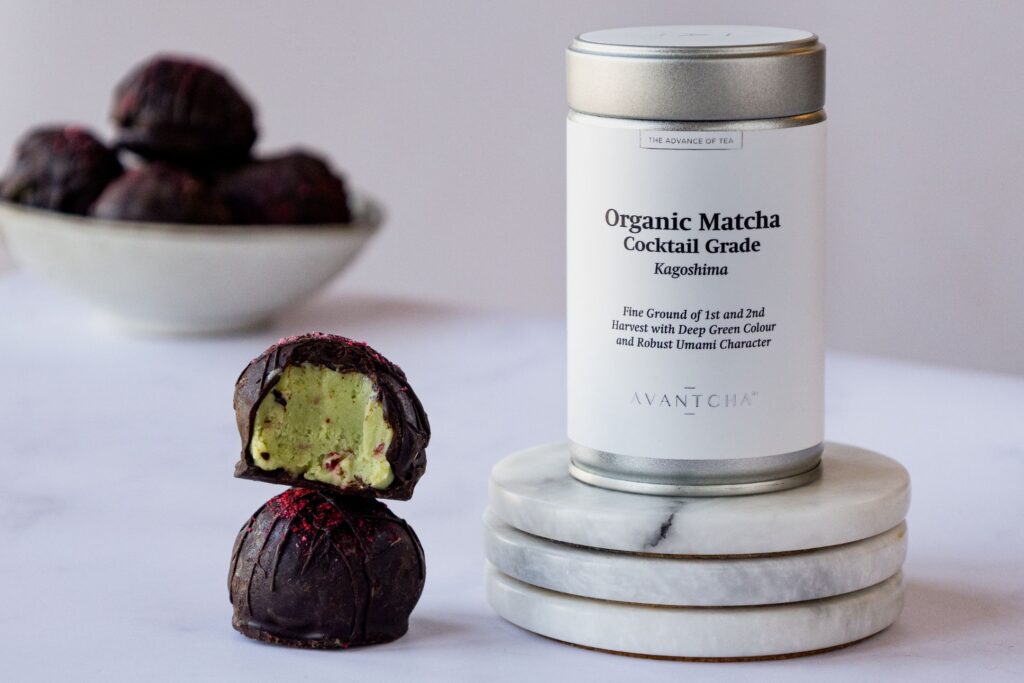 Matcha Truffles using AVANTCHA Matcha Cocktail Grade Kagoshima