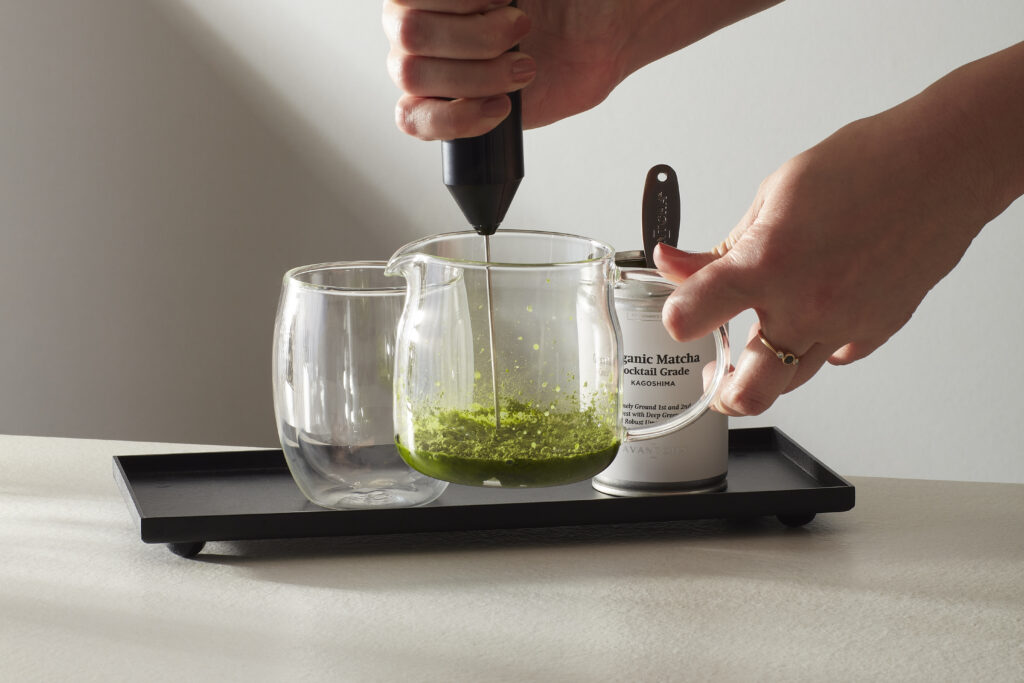 Organic Matcha Cocktail Grade Kagoshima 80g in AVANTCHA Hot Latte