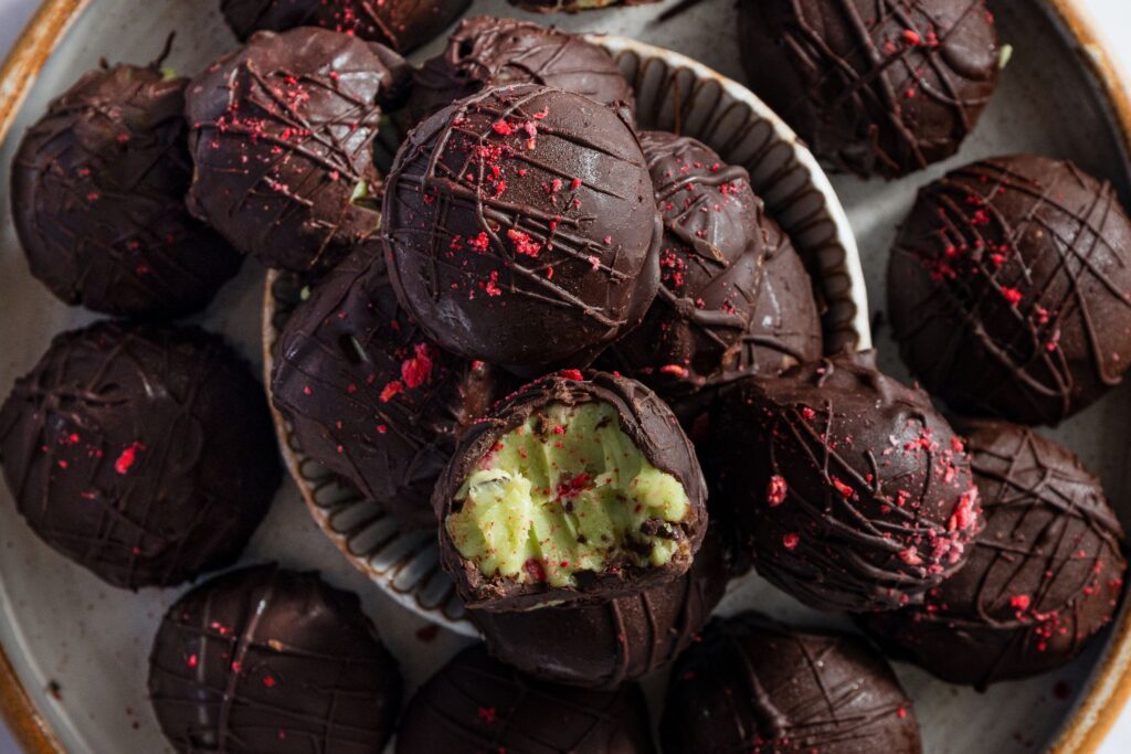 Matcha Truffles made with Organic Matcha Cocktail Grade Kagoshima