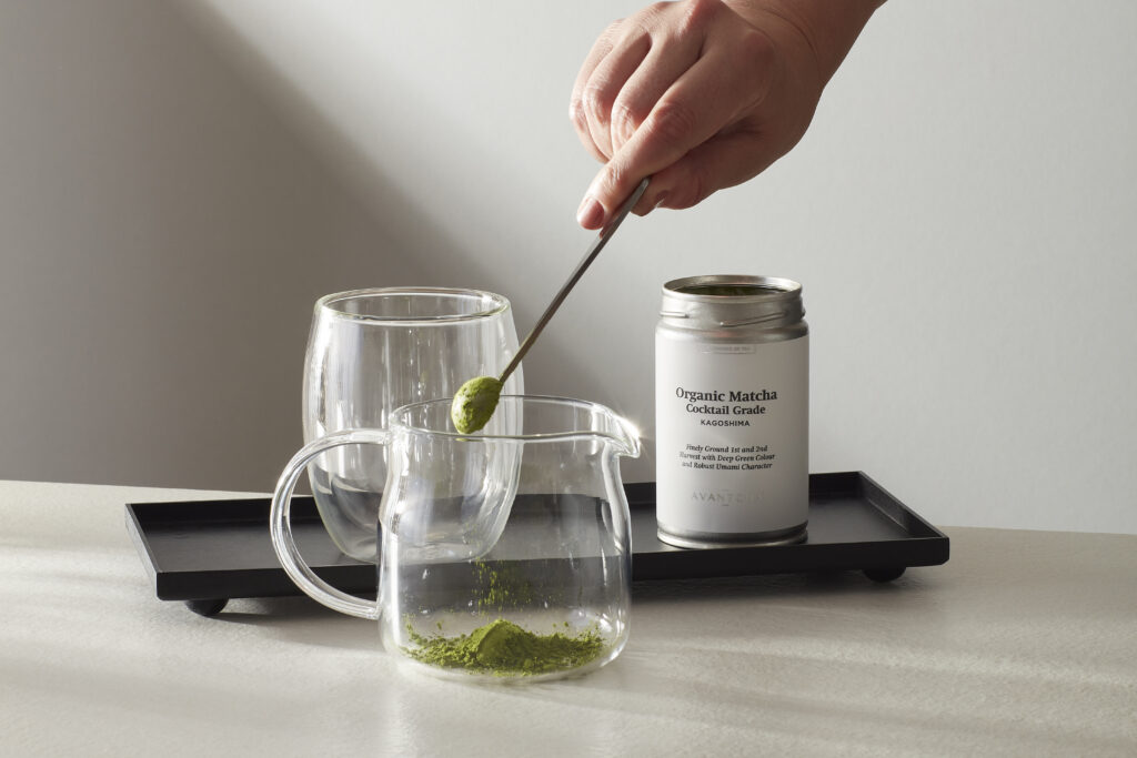 Organic Matcha Cocktail Grade Kagoshima 80g in AVANTCHA Hot Latte
