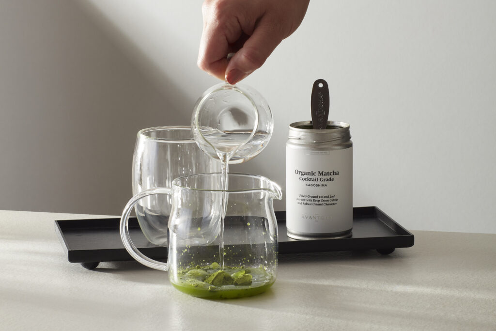 Organic Matcha Cocktail Grade Kagoshima 80g in AVANTCHA Hot Latte