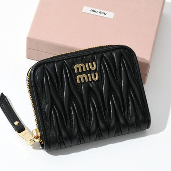 【国内即発】MIU MIU マテラッセレザー 財布