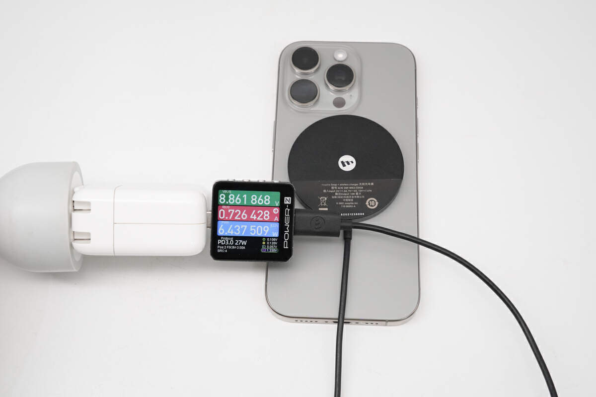 POWER-Z KM003C实测iPhone 16系列的无线充功率-POWER-Z