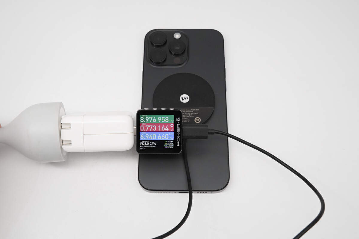 POWER-Z KM003C实测iPhone 16系列的无线充功率-POWER-Z