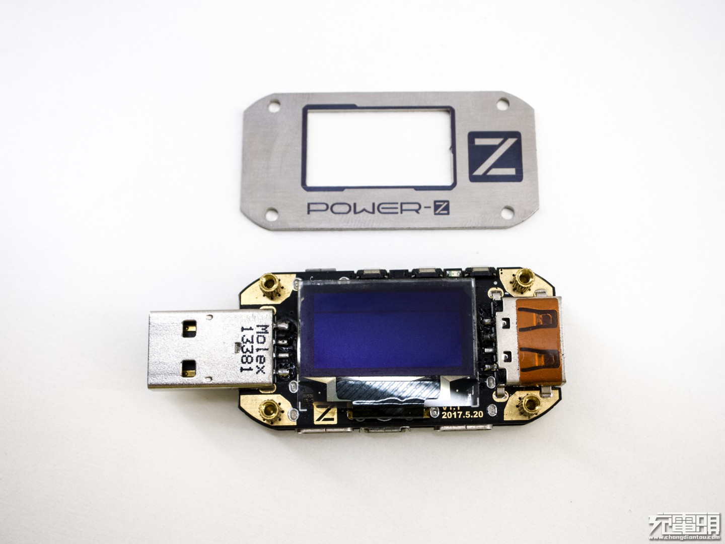 POWER-Z KM001更换金属面板闪亮登场-POWER-Z