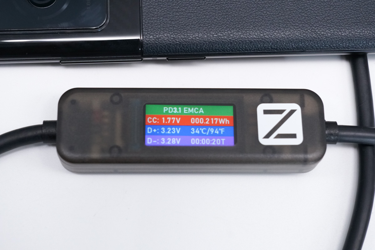 上新POWER-Z 240W PD3.1 多功能屏显数据线-POWER-Z