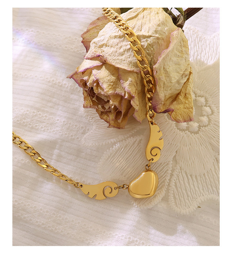 Winged Heart Pendant Necklace